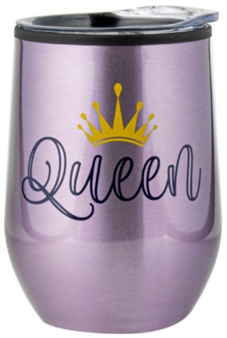 **QUEEN DOUBLE WALLED THERMOS TUMBLER 360ML