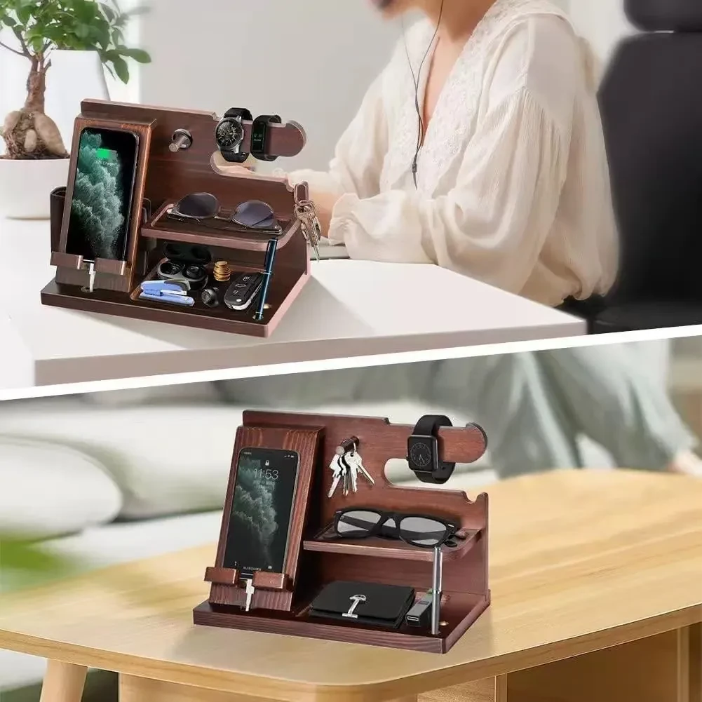 Wooden Phone Docking Statio