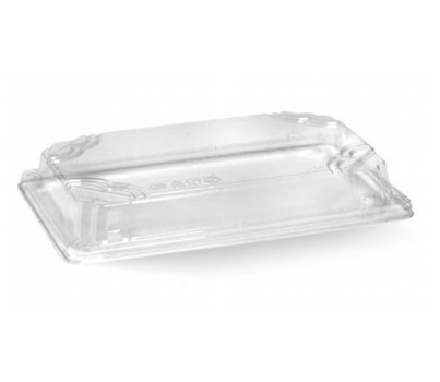 LIDS PLA CLEAR FIT SUSHI TRAY LARGE 50s/SLV(BIOPAK)