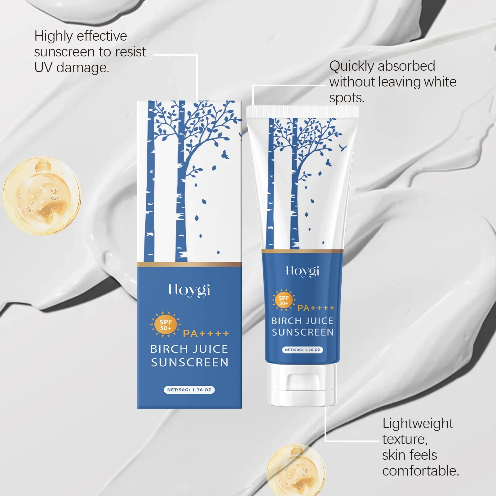 Birch Sap Oil Control Protective Cream Outdoor Light