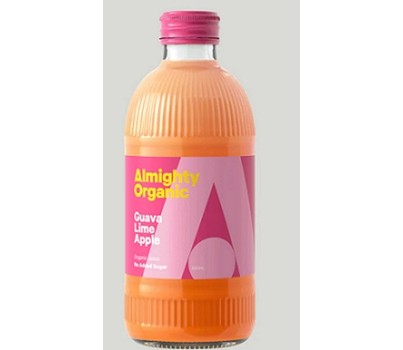 JUICE GUAVA LIME APPLE ORGANIC 300ML 12s (ALMIGHTY JB-GL-12)