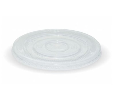 LIDS PLA CLEAR LARGE STRAW-SLOT 90MM 50s/SLV(BIOPAK)