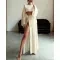 Leisure Vacation Linen Blended Short Cotton And Linen Casual Two-piece Suit