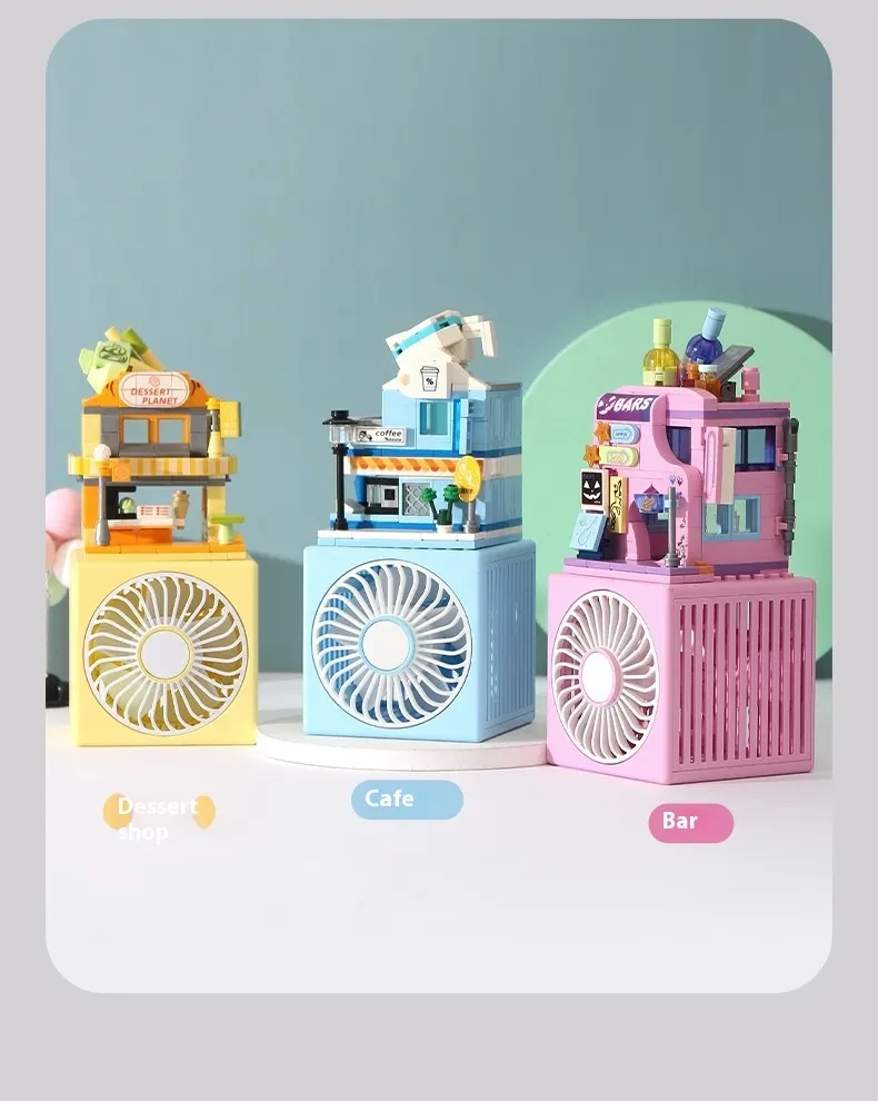 Creative Little Fan Street View Building Blocks Toy