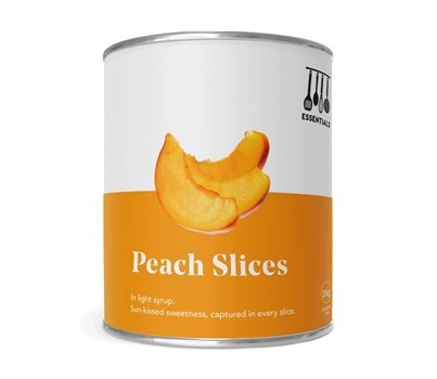 PEACH SLICES IN LIGHT SYRUP A10  (ESSENTIALS)
