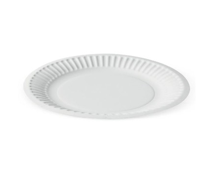 PLATES PAPER WHITE 9" 230MM 50s/SLV (DETPAK N601S0001)