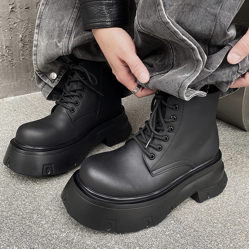 Chunky Black Boots Outfit