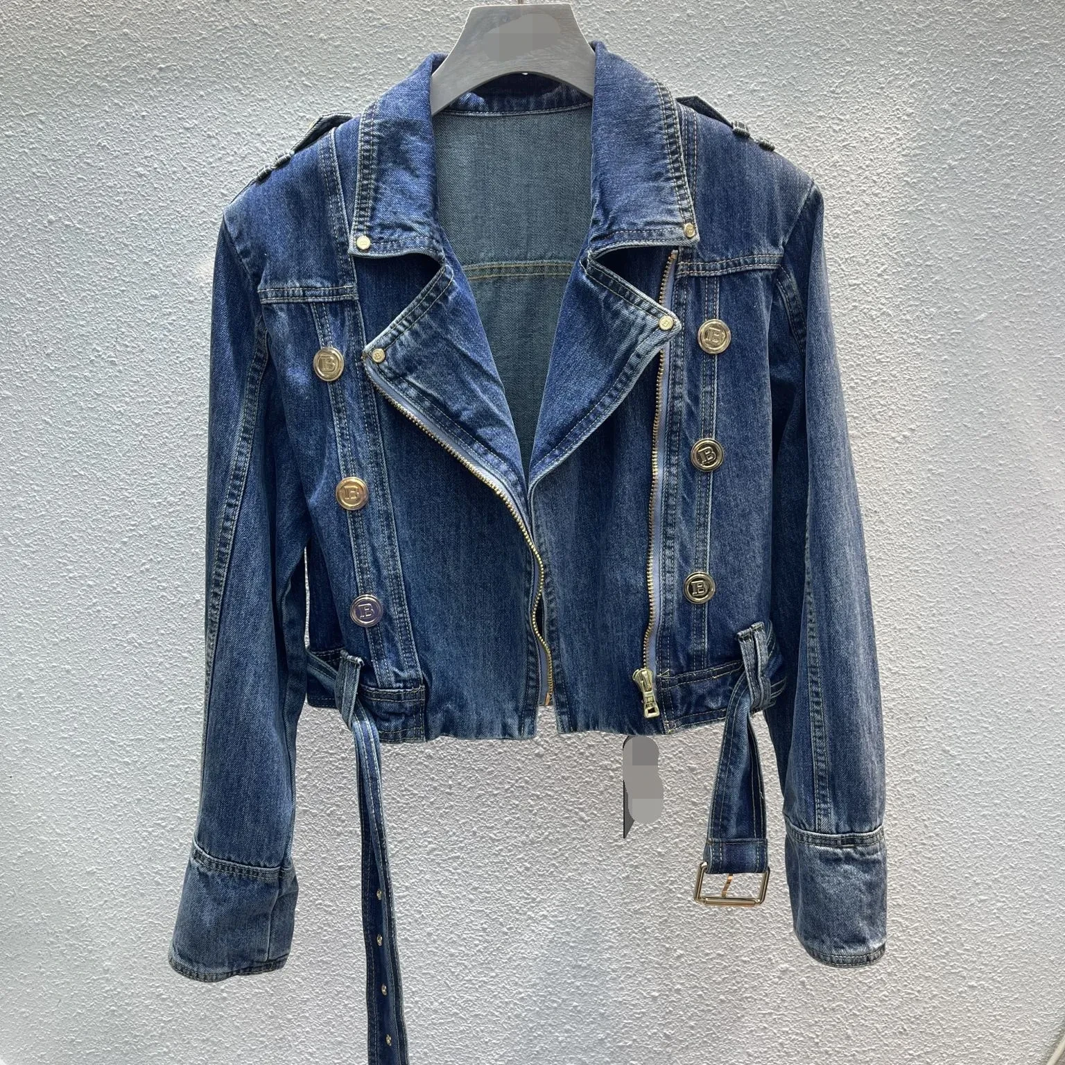 Popular Street Cool Button Denim Coat Korean Style