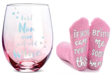 BEST NAN SOCKS & S/LESS SET OSFM