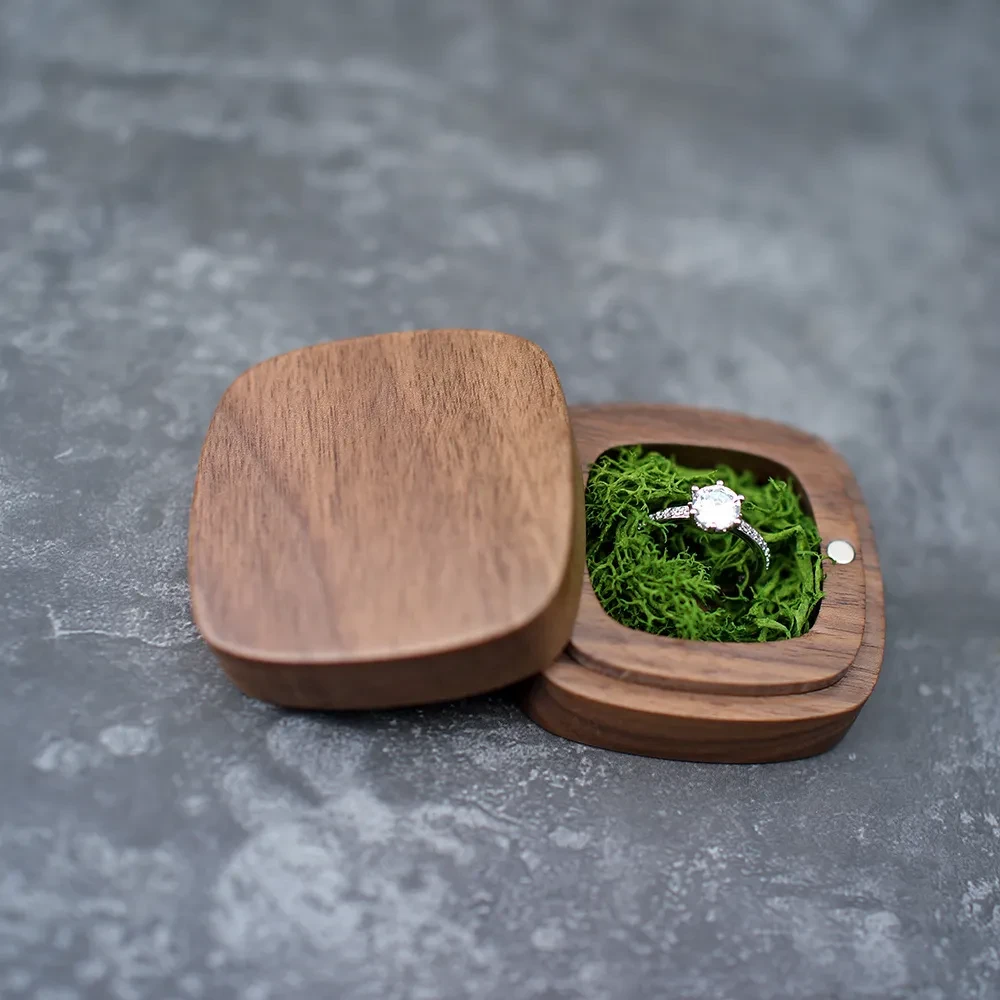 Wooden Wedding Ring Box