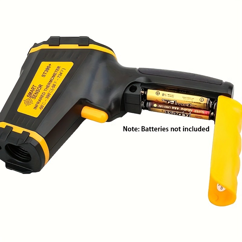 Non-Contact Digital Infrared Thermometer with Laser Temperature Meter, Hygrometer, and Color LCD Display - Accurate and Fast Temperature Readings with Light Alarm