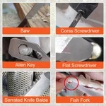 Functional Claw Hammer Tool For Vehicle Household Hiking