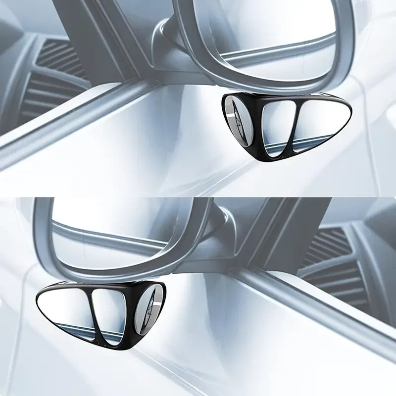 2pcs 360 Wide Angle Blind Spot Mirrors - Triple View Rearview Accessories