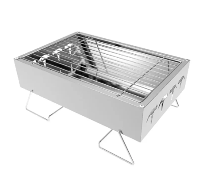 Mini Household Charcoal Barbecue Grill Outdoor Folding Portable