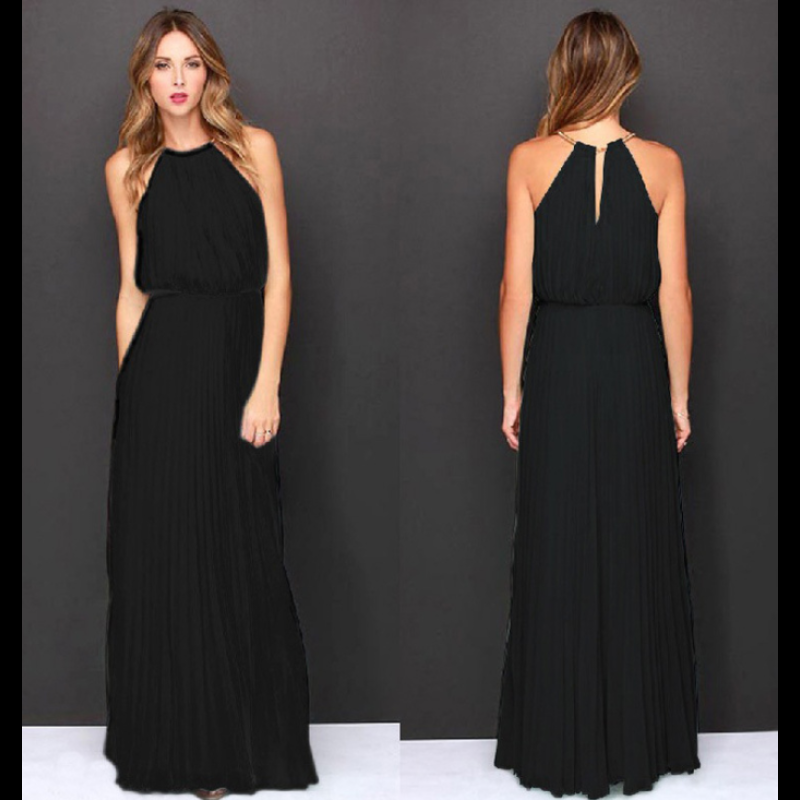halter neck maxi dress beach