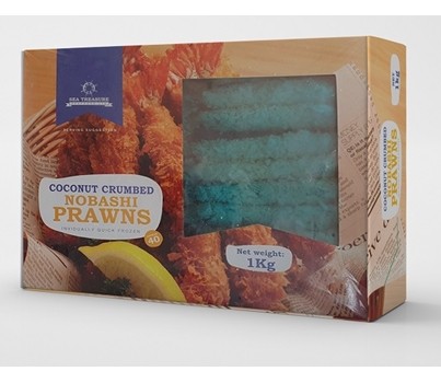 PRAWN COCONUT CRUMBED NOBASHI 25GM 40s (SEA TREASURE 4429)