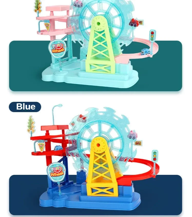 Electric Music Light Track Slide Children's Toys
