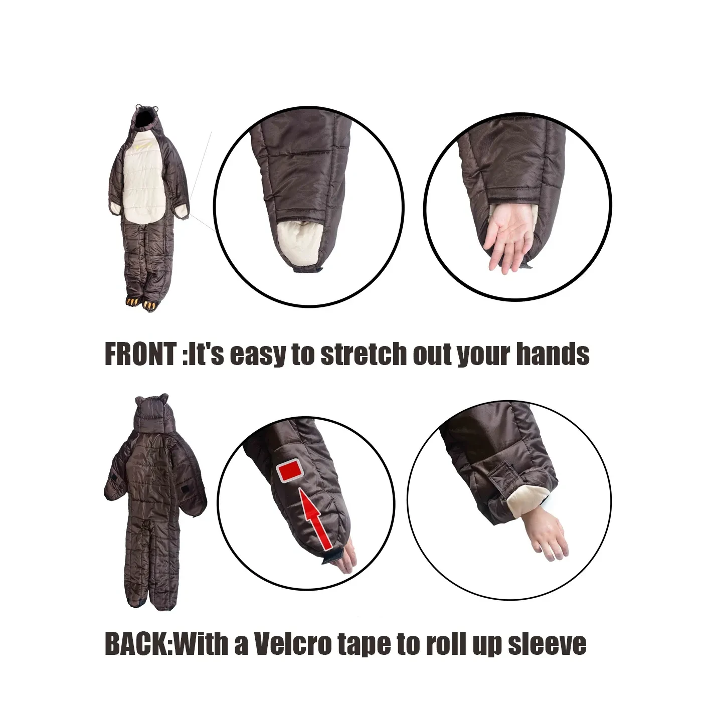 Bear Onesie Sleeping Bag
