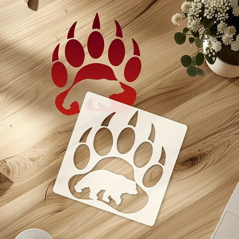 Bear Paw Print Template