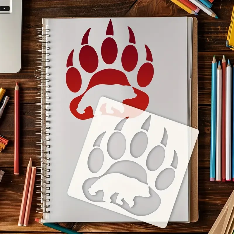Bear Paw Print Template