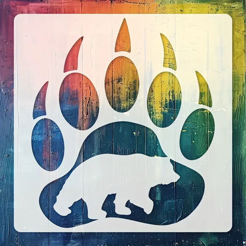Bear Paw Print Template