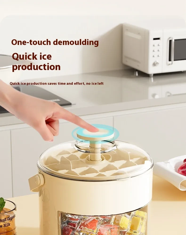 Press Ice Cube Mold Large Capacity Ice Maker