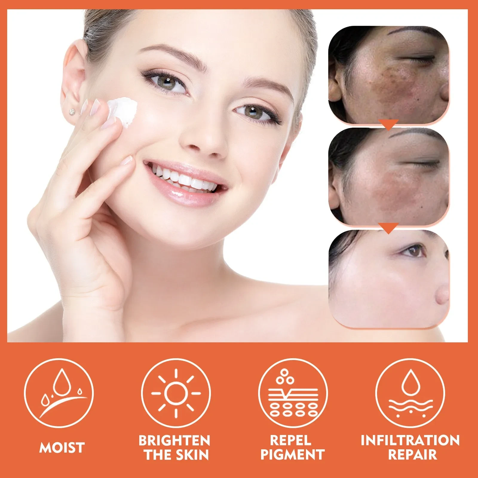 Brightening Cream Lightens Facial Spots