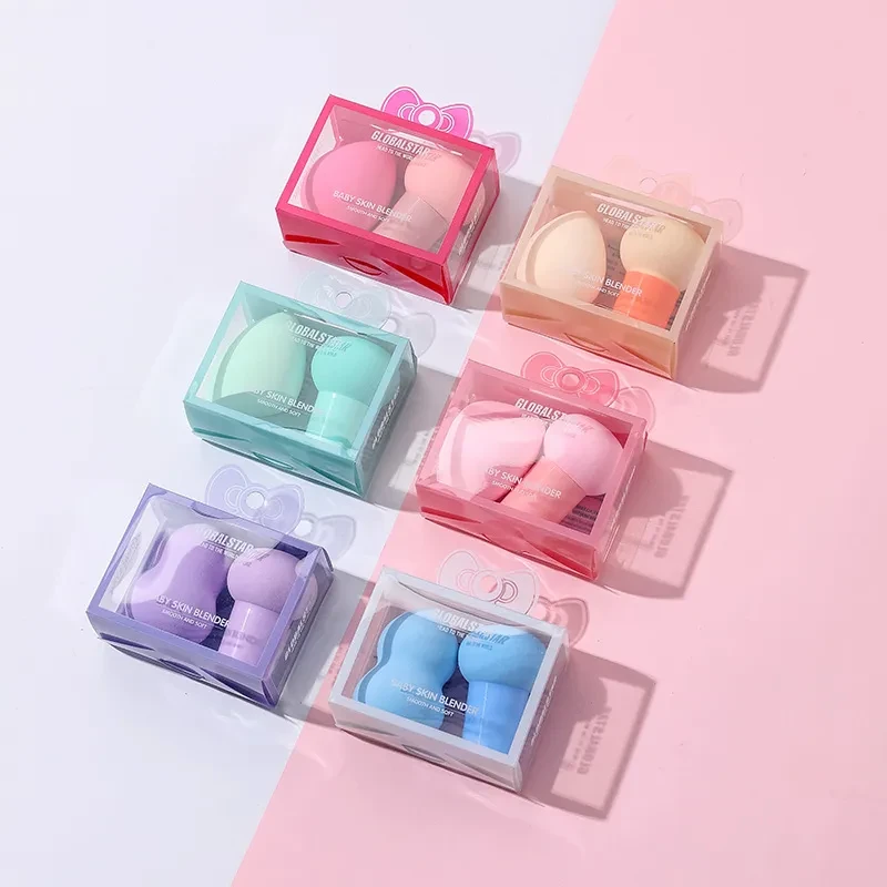 2 Pack Small Mushroom Head Powder Puff Beauty Blender