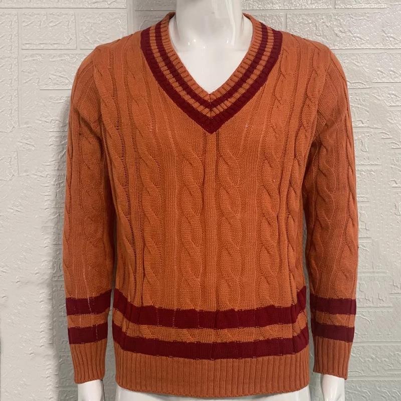 VividLine Men's V-Neck Fusion Sweater