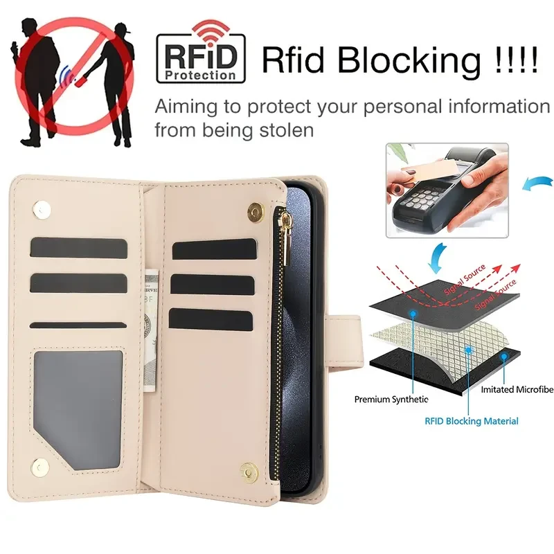 [Wallet Case] Adjustable Crossbody Wallet Case