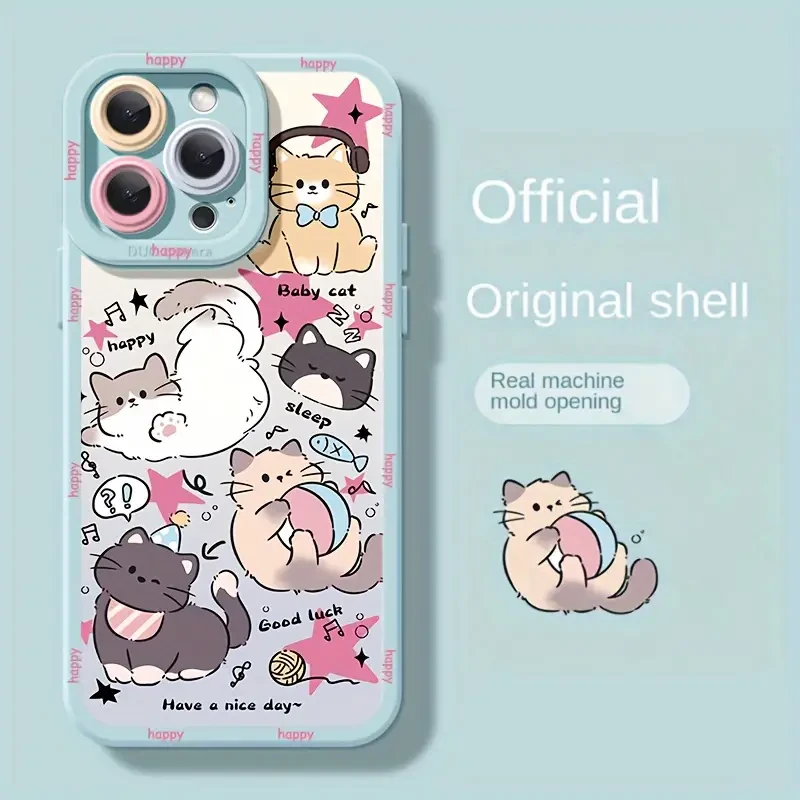High Quality Anti-Fall Anti-Scratch Adorable Cat Mobile Phone Case