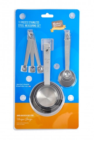 11PC STAINLESS STEEL MEASURING SET