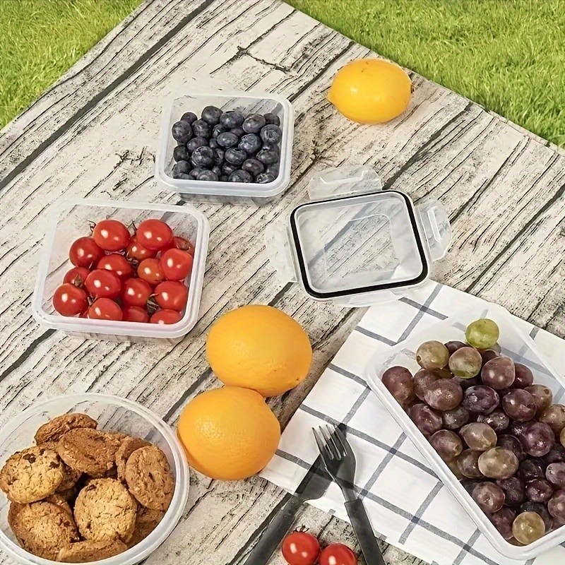 12pcs BPA-Free Leak-Proof Food Storage Set  Airtight Containers with Snap Lock, Microwave Safe, Ideal for Supermarket Use, Perfect for Eid Al-Adha Mubarak