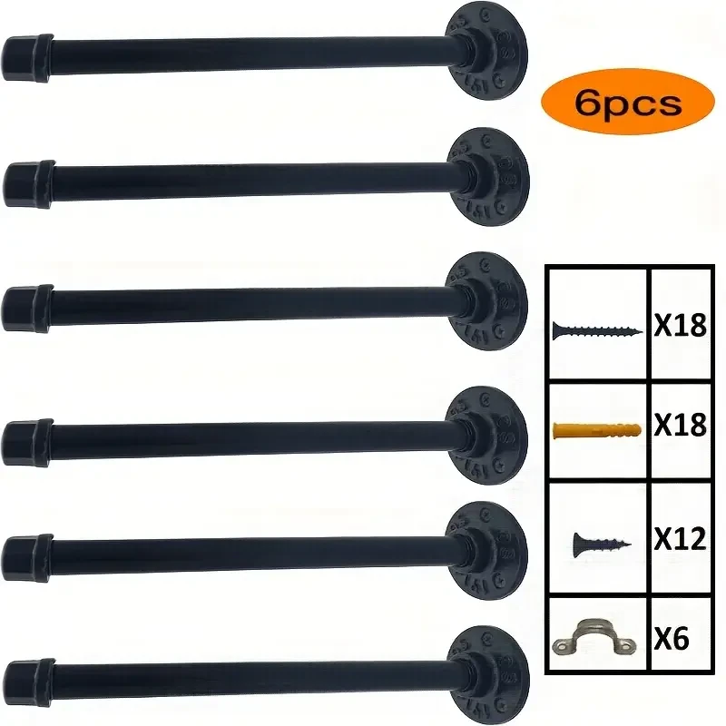 Industrial Iron Shelf Brackets