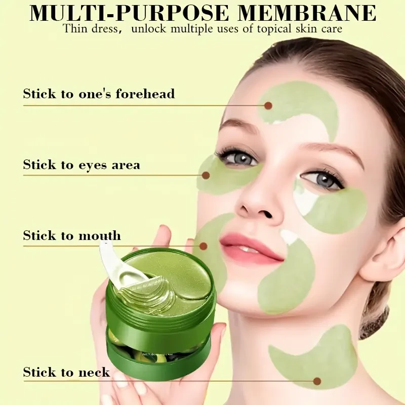 60pcs ROZINO Avocado Eye Mask with Hyaluronic Acid & Vitamin E