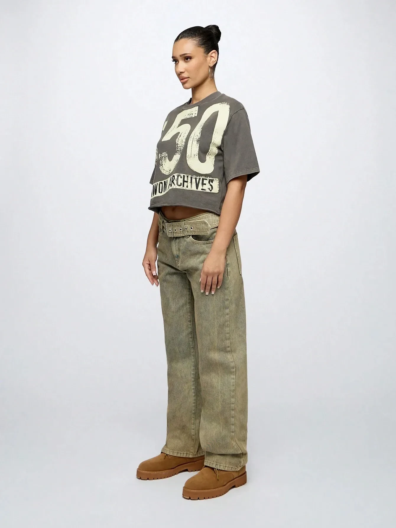 Women's Super City Street Style Pattern T-shirt