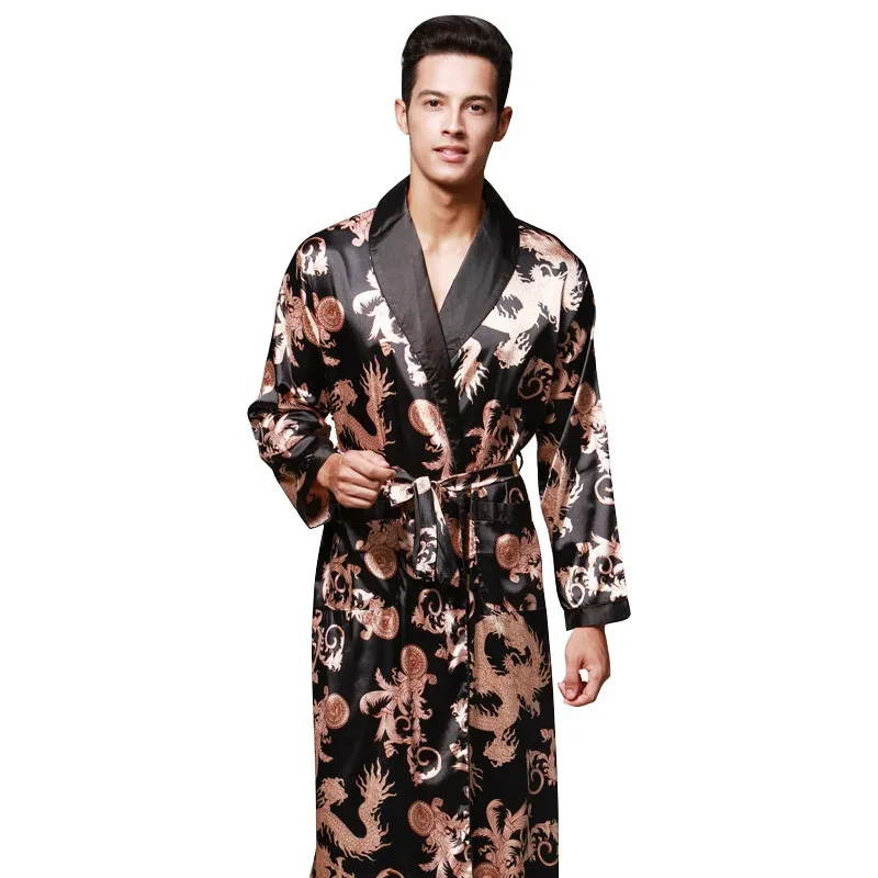 men silk robe