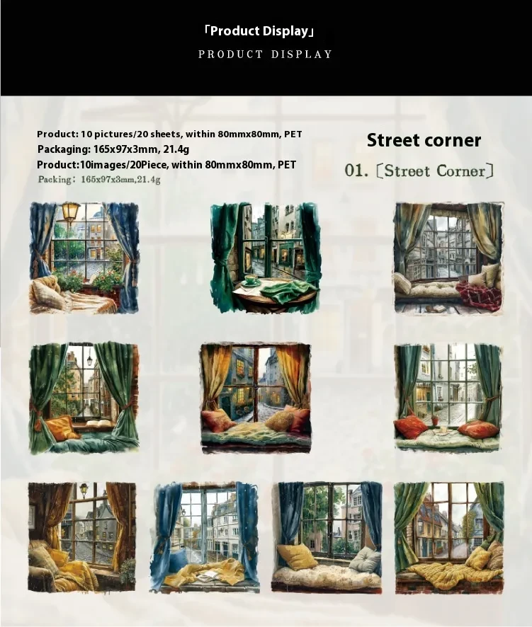 Window Story Series Journal Decorative Source Material Stickers