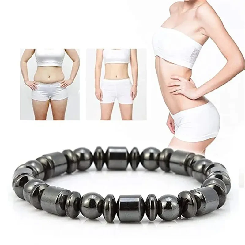 Weight Loss Magnet Bracelets For Women Men Pentagram Stone Magnetic Therapy Bracelets Pain Relief Slimming Health Jewelry