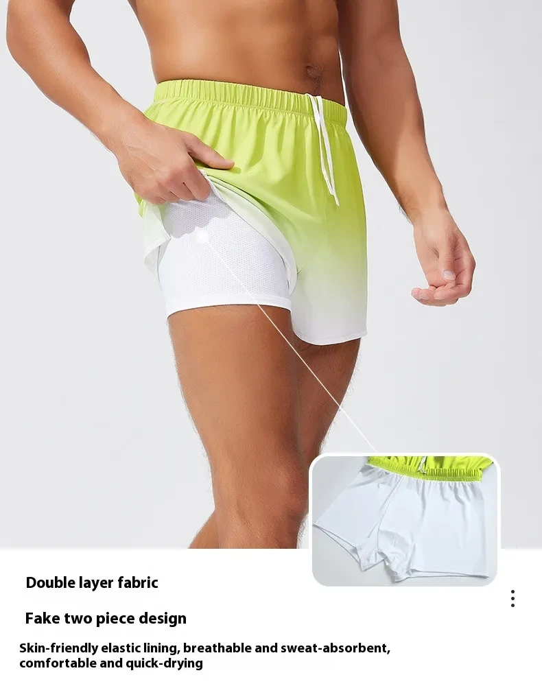 Men's And Women's Double-layer Swimming Loose Beach Pants