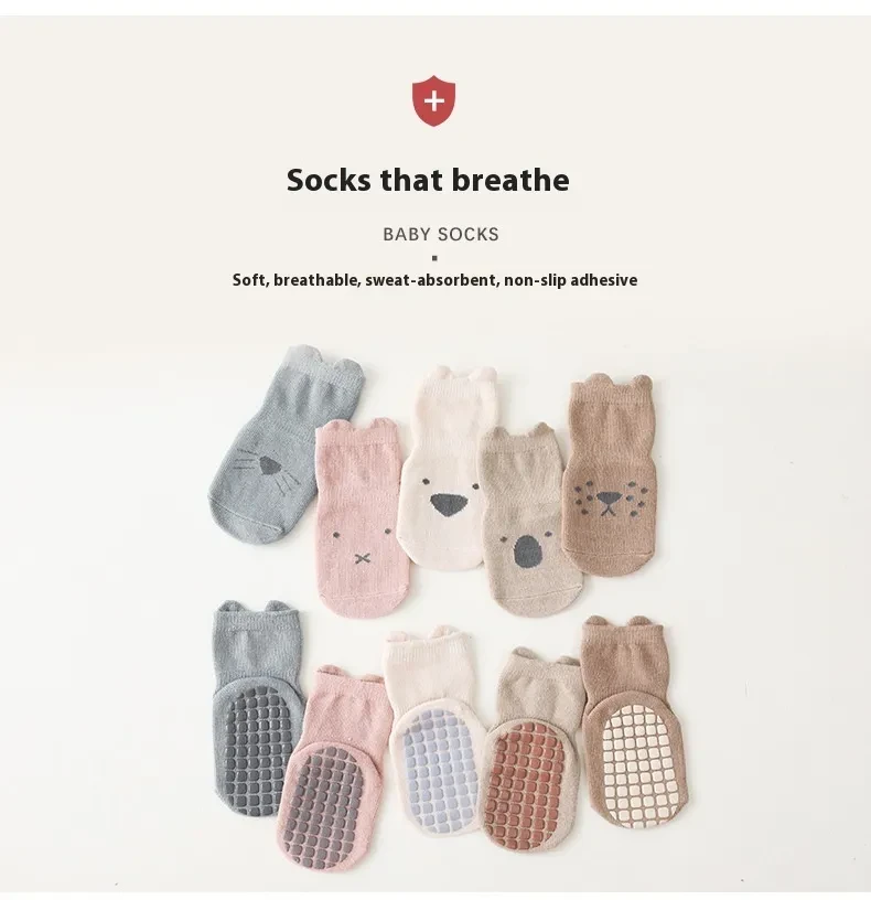 Baby Floor Socks Spring And Autumn New Non-slip Floor Socks Cotton Socks Tube
