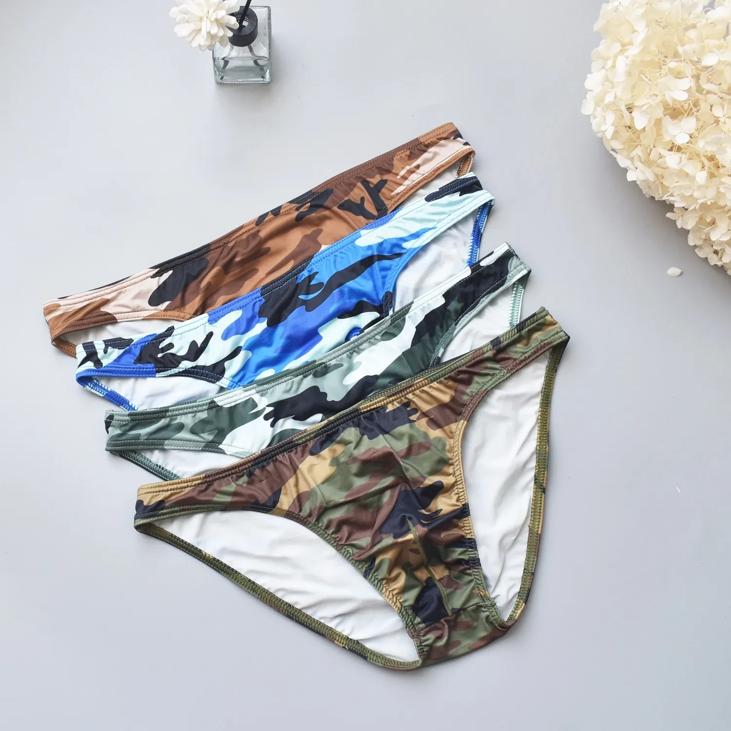 Four-color Camouflage Men's Briefs