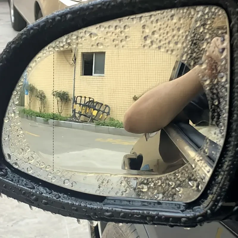 4pcs Anti-Rain Fog Mirror Films