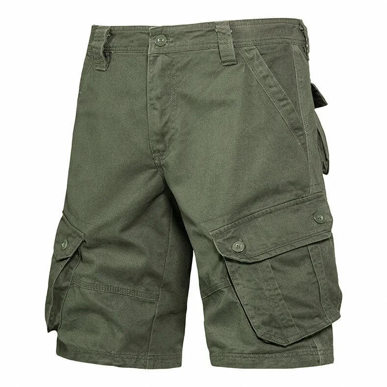 Summer Cargo Shorts With Pockets Fashion Solid Short Pants