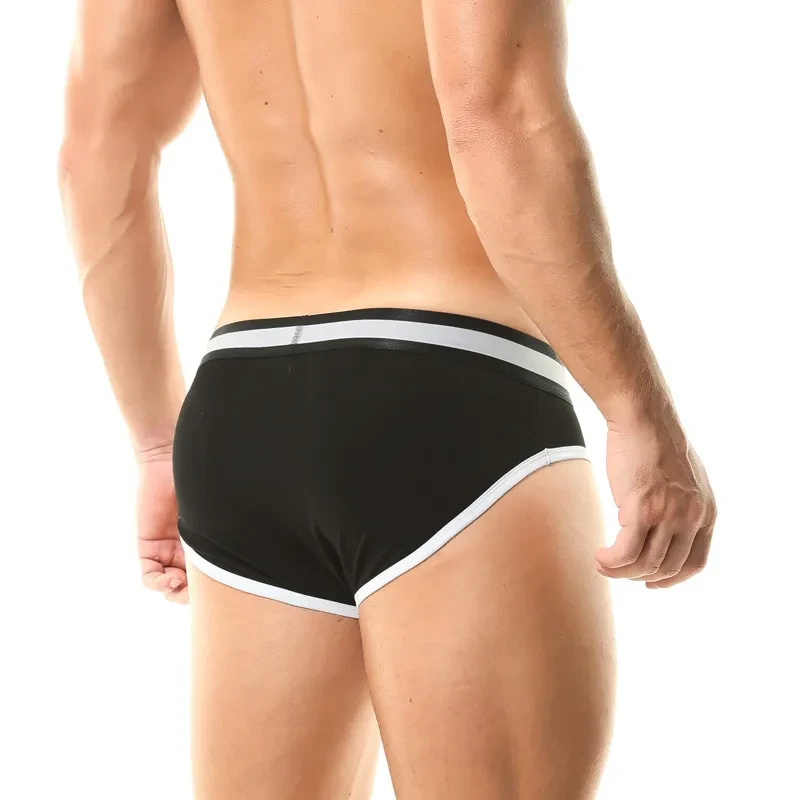Men's Underwear Color Matching Low Waist Briefs