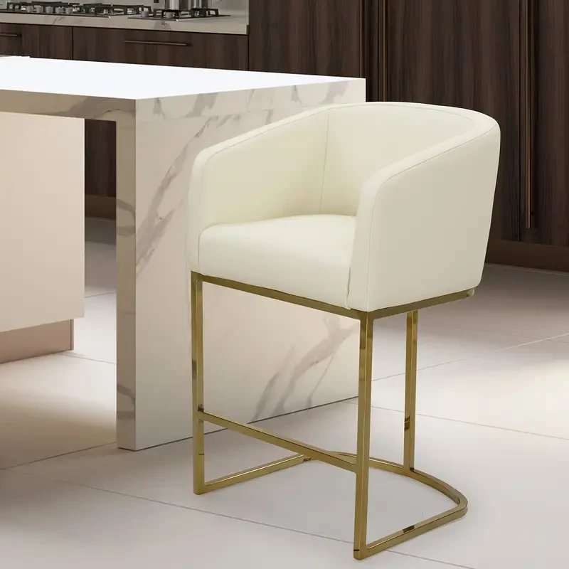High-Resilience Foam Seat, Ergonomic Back Support For Kitchen Islands