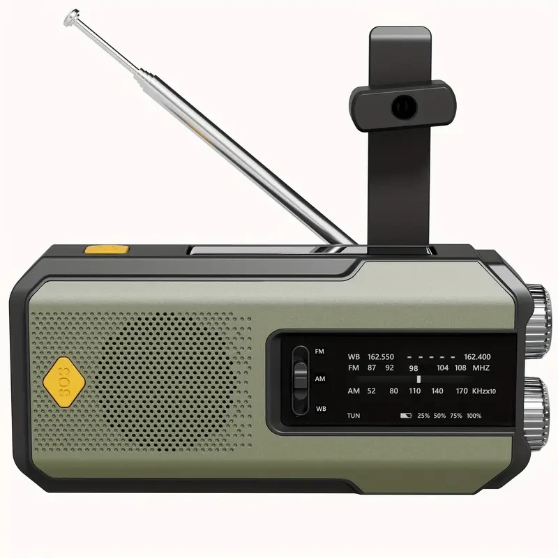 Daykit Hand Crank Radio  AM/FM, Solar, Flashlight & SOS Alarm