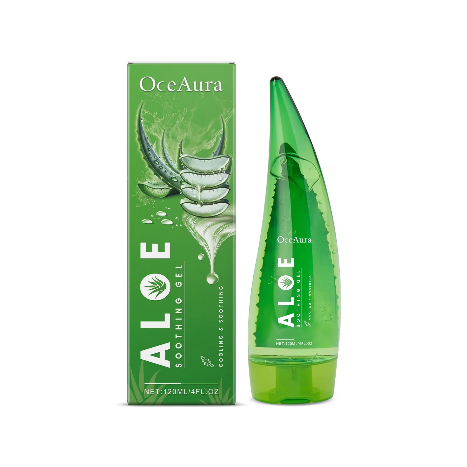 120ml Natural Organic Aloe Vera Gel - Skin Lightening, Moisturizing