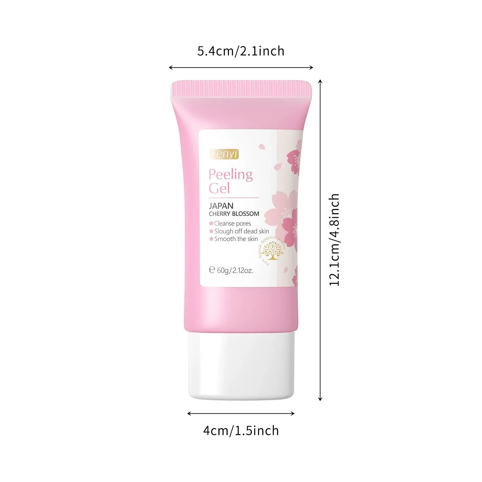 Cherry Blossom Exfoliating Gel - Moisturizing, Tender, and Cleansing Skin Care for Face and Body