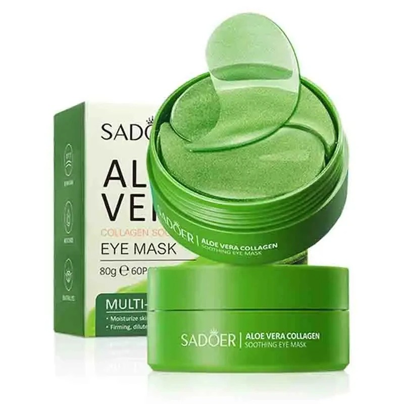 60pcs Aloe Vera Collagen Eye Mask